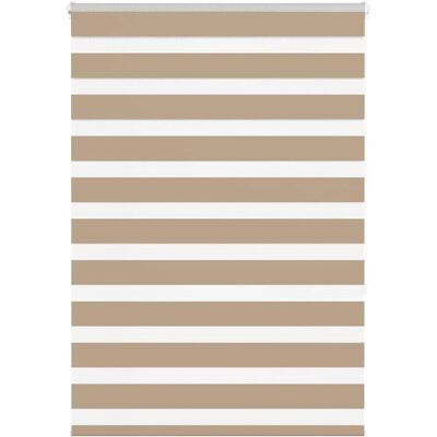 vidaXL Zebrastreifen Jalousien - 95x150 cm Polyester Braun vidaXL Zebrastreifen Jalousien - 95x150 cm Polyester Braun