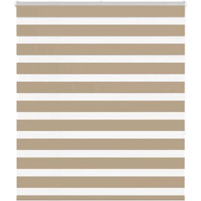 vidaXL Zebrarollo Sandbraun 125x150 cm Stoffbreite 120,9 cm Polyester Braun - Zebra Rollos vidaXL Zebrarollo Sandbraun 125x150 cm Stoffbreite 120,9 cm Polyester Braun - Zebra Rollos