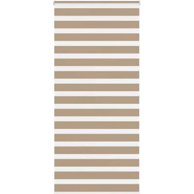 vidaXL Estor Cebra - 115x200 cm - Poliéster Marrón - Elegancia y Protección vidaXL Estor Cebra - 115x200 cm - Poliéster Marrón - Elegancia y Protección