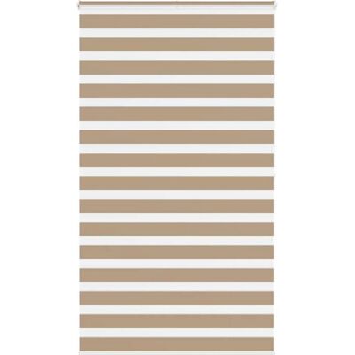 Estor Cebra VIDAXL 125x200 cm - Poliéster - Marrón - Privacidad y Control de Luz Estor Cebra VIDAXL 125x200 cm - Poliéster - Marrón - Privacidad y Control de Luz