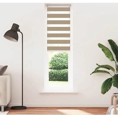 vidaXL Zebra Blind 60x230 cm - Durable Polyester, Light Control, Modern vidaXL Zebra Blind 60x230 cm - Durable Polyester, Light Control, Modern