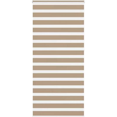 vidaXL Zebrarollo Sandbraun - Langlebig Polyester, Verstellbare Lichtsteuerung vidaXL Zebrarollo Sandbraun - Langlebig Polyester, Verstellbare Lichtsteuerung