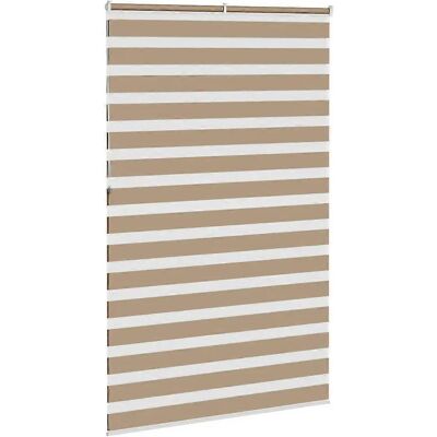 vidaXL Estor cebra 145x230 cm Polyester Marron - Estor cebra - Publicité vidaXL Estor cebra 145x230 cm Polyester Marron - Estor cebra - Publicité