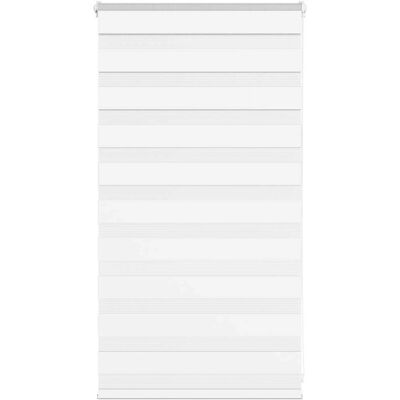 vidaXL Zebra-Rollo Weiß 90x100cm Polyester Privatsphäre vidaXL Zebra-Rollo Weiß 90x100cm Polyester Privatsphäre