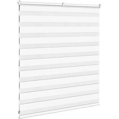 vidaXL Zebra-Rollo - Weiß 125x100cm vidaXL Zebra-Rollo - Weiß 125x100cm