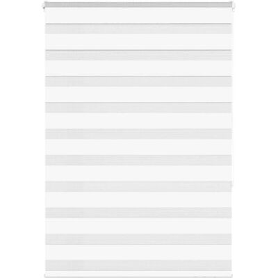 vidaXL Zebra-Rollo - Polyester Weiß - Fensterdeko vidaXL Zebra-Rollo - Polyester Weiß - Fensterdeko