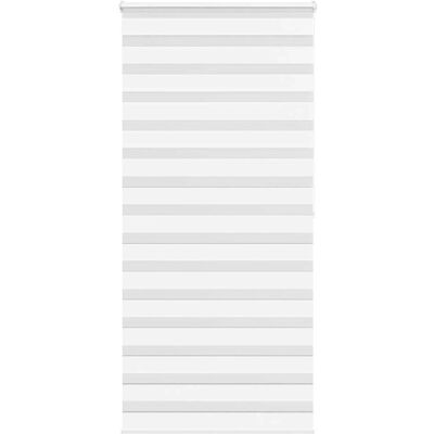 vidaXL Zebra-Rollo Weiß 100x200 cm Stoffbreite 95,9 cm Polyester vidaXL Zebra-Rollo Weiß 100x200 cm Stoffbreite 95,9 cm Polyester