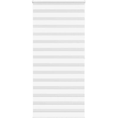 vidaXL Zebrarollo Weiß 105x200 cm Stoffbreite 100,9 cm Polyester vidaXL Zebrarollo Weiß 105x200 cm Stoffbreite 100,9 cm Polyester