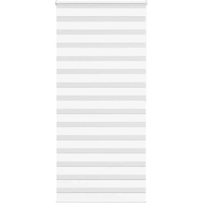 vidaXL Zebra Rolgordijn - 115x200cm - Wit - Duurzaam Polyester - Modern Ontwerp vidaXL Zebra Rolgordijn - 115x200cm - Wit - Duurzaam Polyester - Modern Ontwerp