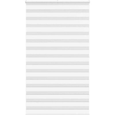 vidaXL Zebra-Rollo - Weiß 120x200cm - Langlebig Polyester vidaXL Zebra-Rollo - Weiß 120x200cm - Langlebig Polyester
