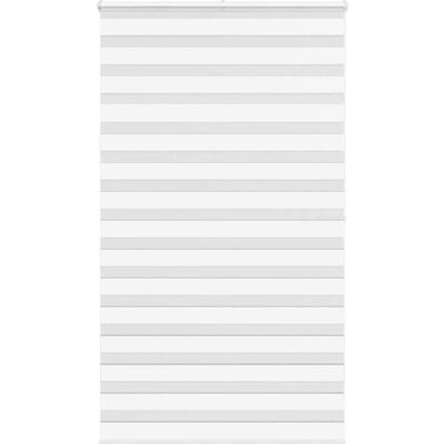 vidaXL Zebrarollo Weiß 125x200cm Stoff Polyester Modernes Zebra Muster vidaXL Zebrarollo Weiß 125x200cm Stoff Polyester Modernes Zebra Muster