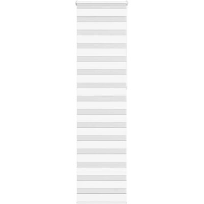 vidaXL Zebrarollo Weiß 55x230 cm - Polyester, Sichtschutz vidaXL Zebrarollo Weiß 55x230 cm - Polyester, Sichtschutz