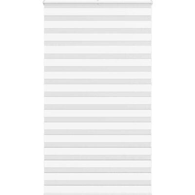 vidaXL Zebrarollo Weiß 130x230 cm - Blind vidaXL Zebrarollo Weiß 130x230 cm - Blind