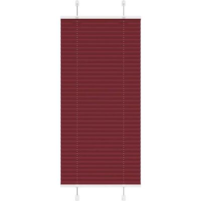 vidaXL Bordeaux Rood Plissé Gordijn - Horizontale Jaloezie vidaXL Bordeaux Rood Plissé Gordijn - Horizontale Jaloezie