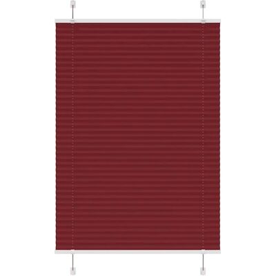 Voilage plissé vidaXL Rouge Polyester - Estor Plissé Voilage plissé vidaXL Rouge Polyester - Estor Plissé