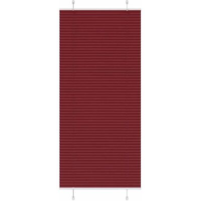 vidaXL Plissee - 85 x 200 cm, Bordeauxrot, Polyester, Modern vidaXL Plissee - 85 x 200 cm, Bordeauxrot, Polyester, Modern