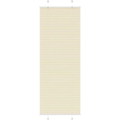 vidaXL Window Blind 75x200cm Creme Polyester - Window Blind vidaXL Window Blind 75x200cm Creme Polyester - Window Blind