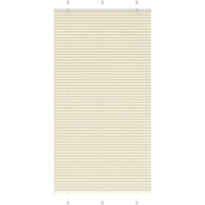 Store plissé vidaXL - Crème - Polyester - Moderne - Publicité Store plissé vidaXL - Crème - Polyester - Moderne - Publicité