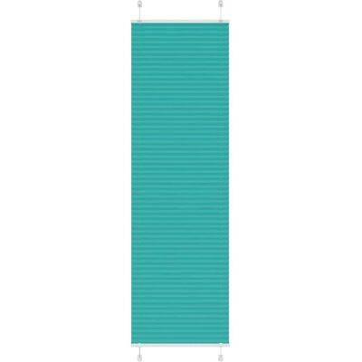 vidaXL Stores Plissés Vert Pétrole - Store en Polyester 65x200 cm vidaXL Stores Plissés Vert Pétrole - Store en Polyester 65x200 cm