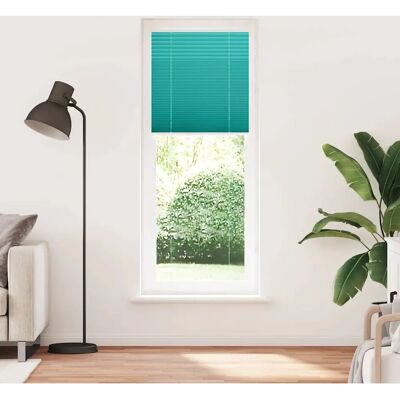 vidaXL Petrolgrüner Polyester Plissee - Fensterrollo vidaXL Petrolgrüner Polyester Plissee - Fensterrollo