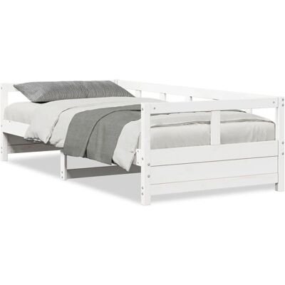 vidaXL Slaapbank Wit - Multi-functioneel, Massief Dennenhout vidaXL Slaapbank Wit - Multi-functioneel, Massief Dennenhout