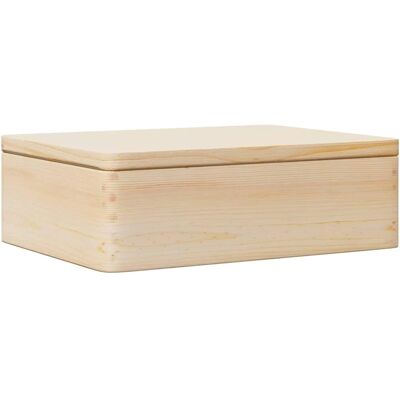 vidaXL Holztruhe 40x30x13 cm Rustik Kiefernholz Aufbewahrungsbox vidaXL Holztruhe 40x30x13 cm Rustik Kiefernholz Aufbewahrungsbox