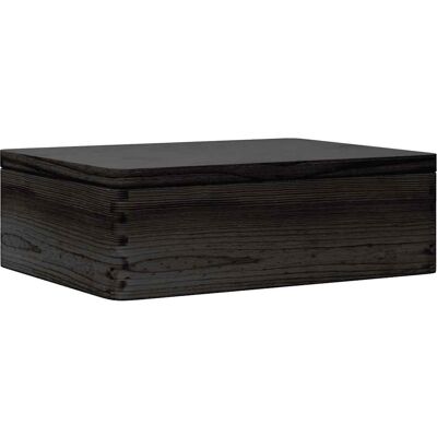 vidaXL Schwarze Holzaufbewahrungsbox 40x30x13cm - Aufbewahrungsbox vidaXL Schwarze Holzaufbewahrungsbox 40x30x13cm - Aufbewahrungsbox