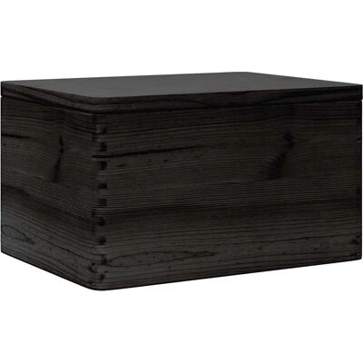 vidaXL Schwarze Holz Aufbewahrungsbox 40x30x23 cm vidaXL Schwarze Holz Aufbewahrungsbox 40x30x23 cm