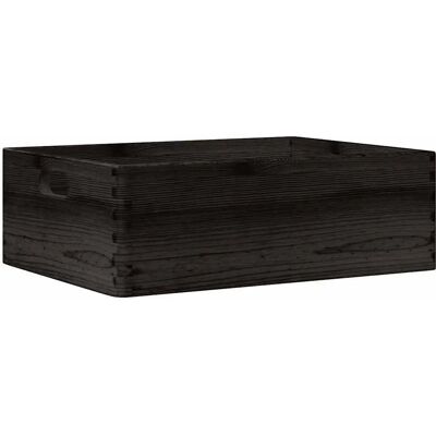 vidaXL Houten Opbergdoos - Rustiek Den - 40x30x13cm vidaXL Houten Opbergdoos - Rustiek Den - 40x30x13cm