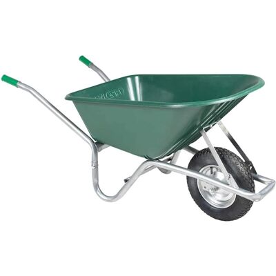 vidaXL Schubkarre Grün 90 L 150 Kg Verzinkter Stahl Und Kunststoff - Schubkarre vidaXL Schubkarre Grün 90 L 150 Kg Verzinkter Stahl Und Kunststoff - Schubkarre