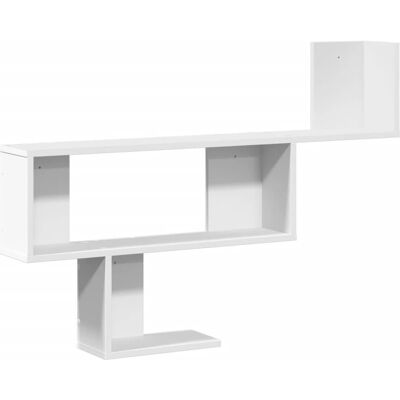 vidaXL Wit Wandrek Zweefplank Opbergplank - Rek vidaXL Wit Wandrek Zweefplank Opbergplank - Rek
