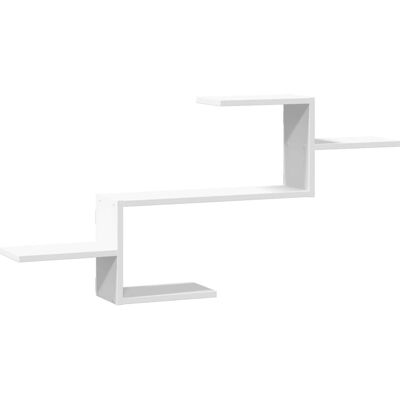 vidaXL Wandregal Weiß 104x15x49 cm Holzwerkstoff - Wall Shelf vidaXL Wandregal Weiß 104x15x49 cm Holzwerkstoff - Wall Shelf