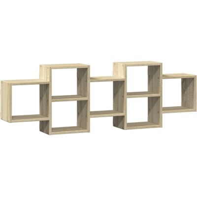 vidaXL Sonoma Oak Wall Shelf - Engineered Wood, 129x18x42 cm vidaXL Sonoma Oak Wall Shelf - Engineered Wood, 129x18x42 cm