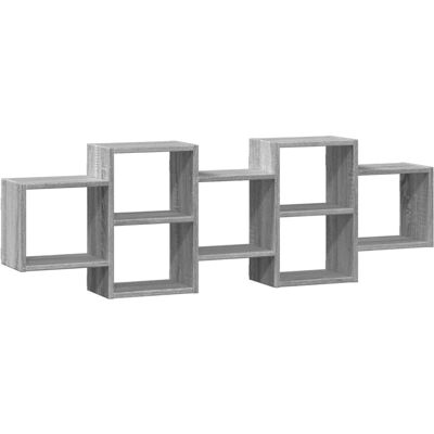 vidaXL Wandplank Grey Sonoma 129x18x42 cm - Wandopslag vidaXL Wandplank Grey Sonoma 129x18x42 cm - Wandopslag