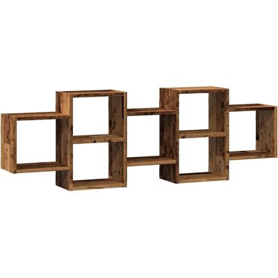 vidaXL Étagère murale en vieux bois 129x18x42 cm - Étagère de rangement - Publicité vidaXL Étagère murale en vieux bois 129x18x42 cm - Étagère de rangement - Publicité