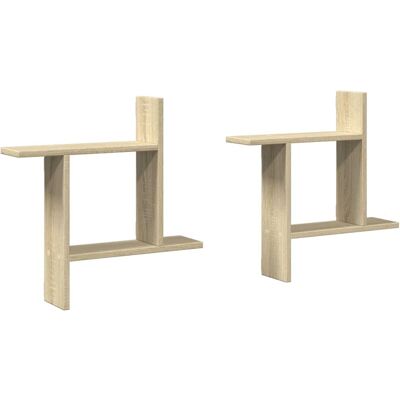 vidaXL Sonoma Eichen Wandregale 50x12x50 cm - Wandregale vidaXL Sonoma Eichen Wandregale 50x12x50 cm - Wandregale