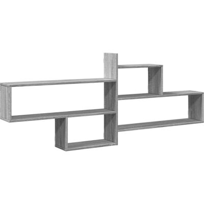 Étagère murale gris Sonoma 167,5x18x68 cm VidaXL - Étagère murale - Publicité Étagère murale gris Sonoma 167,5x18x68 cm VidaXL - Étagère murale - Publicité
