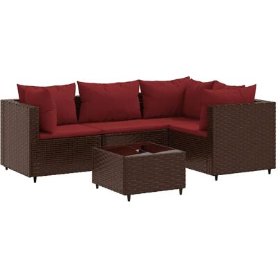 vidaXL Gartenmöbel-Set - Langlebiges PE-Rattan, Modulares Design, Bequeme Kissen vidaXL Gartenmöbel-Set - Langlebiges PE-Rattan, Modulares Design, Bequeme Kissen