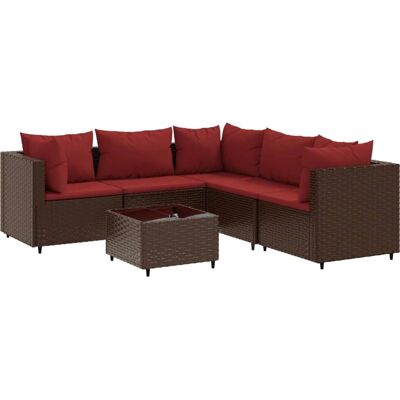 VidaXL Gartenmöbel-Set - Braun, Modular, 6-teilig VidaXL Gartenmöbel-Set - Braun, Modular, 6-teilig