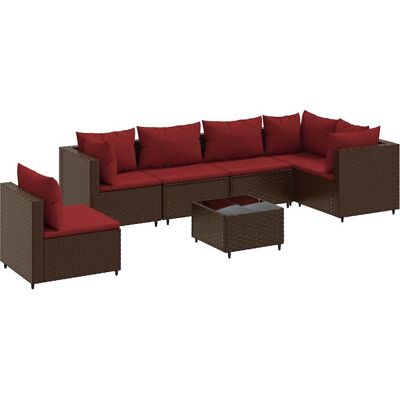 vidaXL Gartenmöbel-Set - Braun, Modular, Rattan vidaXL Gartenmöbel-Set - Braun, Modular, Rattan
