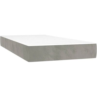 Matelas à ressorts ensachés vidaXL - Gris - Matelas - Publicité Matelas à ressorts ensachés vidaXL - Gris - Matelas - Publicité