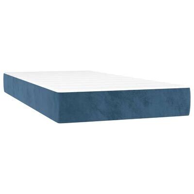 vidaXL 4016574 Matelas à ressorts en velours bleu foncé - Matelas - Publicité vidaXL 4016574 Matelas à ressorts en velours bleu foncé - Matelas - Publicité