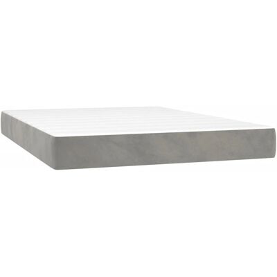 vidaXL 4016582 Matelas à ressorts ensachés - Gris clair - Matelas vidaXL 4016582 Matelas à ressorts ensachés - Gris clair - Matelas