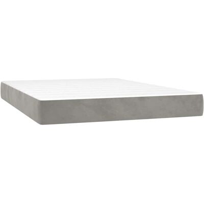 vidaXL 4016618 Matelas à ressorts ensachés - Gris - Matelas vidaXL 4016618 Matelas à ressorts ensachés - Gris - Matelas