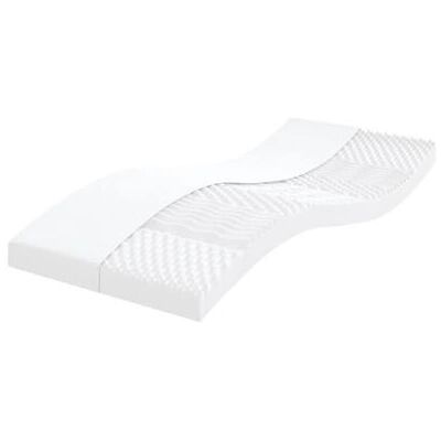 vidaXL Hoogdichtheid Schuimmatras - 7-Zone Support - Wit vidaXL Hoogdichtheid Schuimmatras - 7-Zone Support - Wit