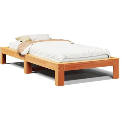 vidaXL Bettrahmen ohne Matratze - Kleines Einzel Holz - 855342 vidaXL Bettrahmen ohne Matratze - Kleines Einzel Holz - 855342