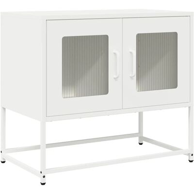 vidaXL Weiß 68x39x60,5cm Stahl TV-Schrank - TV-Ständer vidaXL Weiß 68x39x60,5cm Stahl TV-Schrank - TV-Ständer