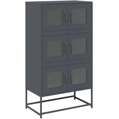 vidaXL 853352 Highboard - Stahl Anthrazit Wohnzimmer vidaXL 853352 Highboard - Stahl Anthrazit Wohnzimmer