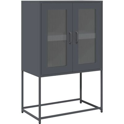 Buffet en acier gris anthracite - vidaXL - Publicité Buffet en acier gris anthracite - vidaXL - Publicité