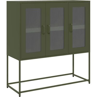 vidaXL 853408 Olive Green Sideboard - Stauraum-Möbel vidaXL 853408 Olive Green Sideboard - Stauraum-Möbel